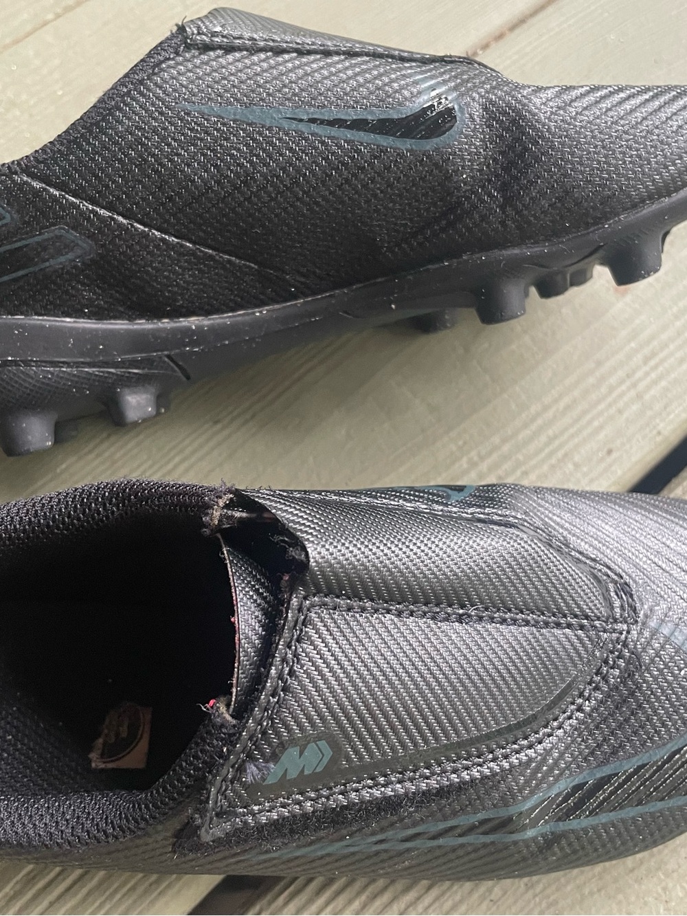 Nike Kids Black Velcro Soccer Cleats 13C